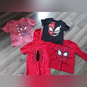 Boys 5t spiderman t shirt lot